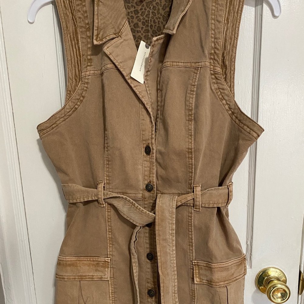 Jean Dress with Waist Tie
